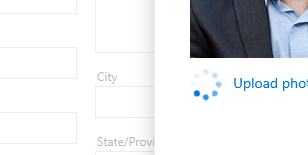 Outlook 365 upload profile picture progress