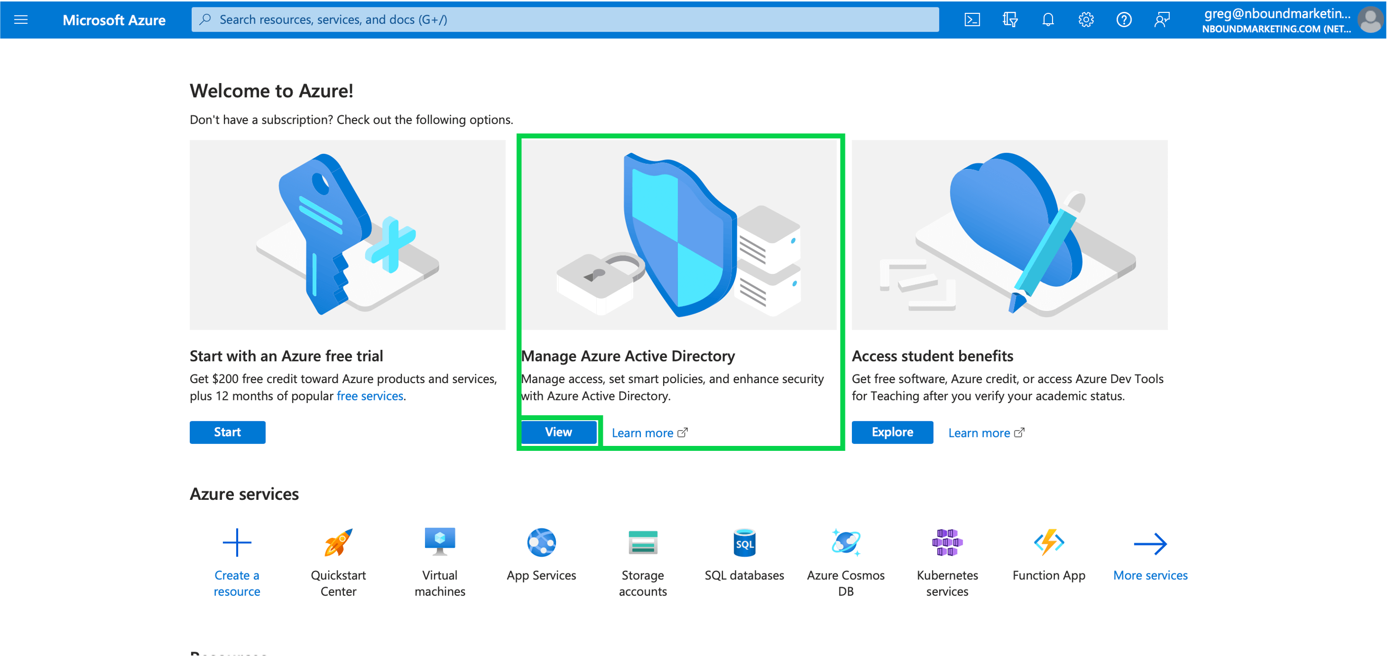 Manage Azure AD