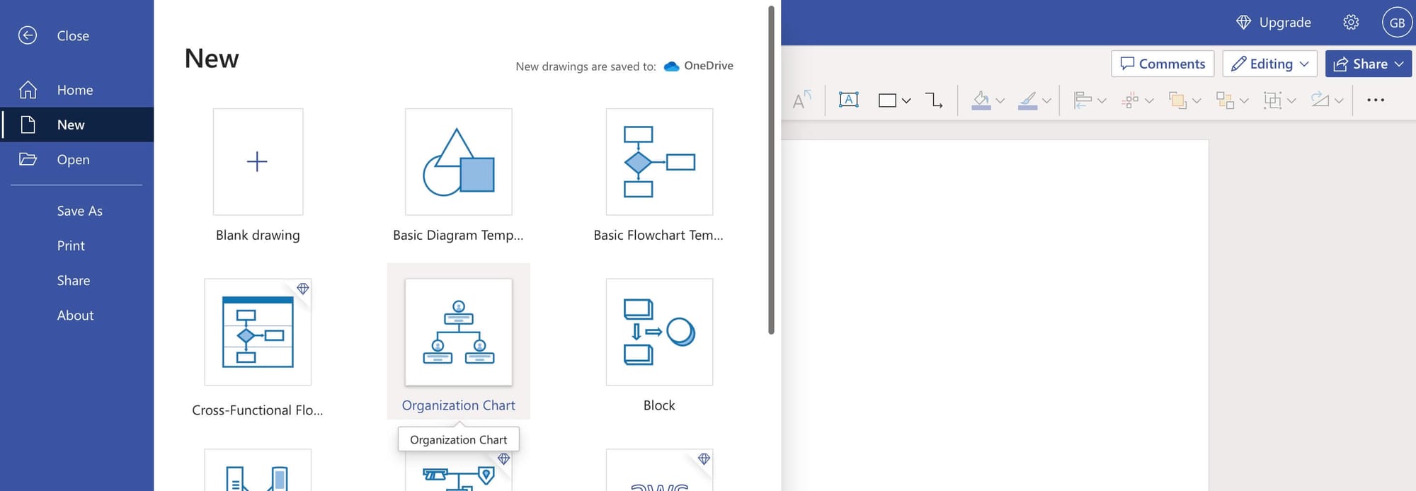 Create an org chart in Microsoft Visio