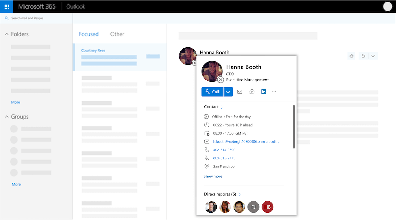 Profile Cards in Microsoft 365