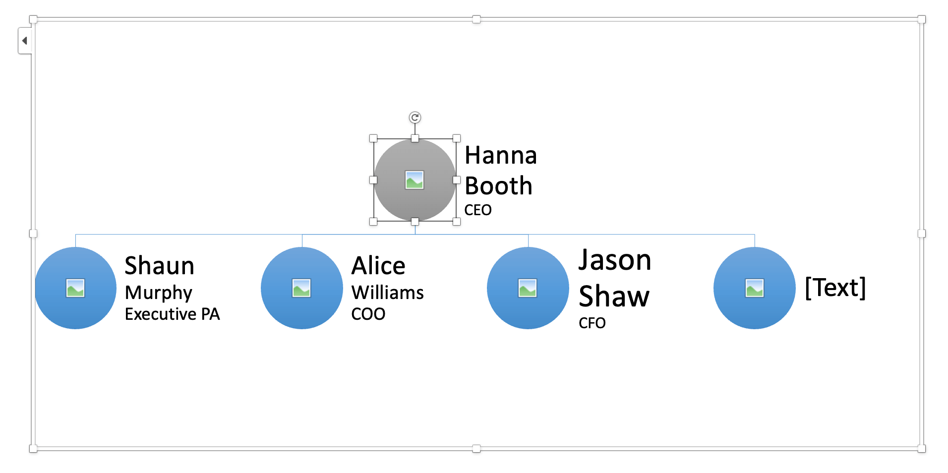 Insert photos into org chart