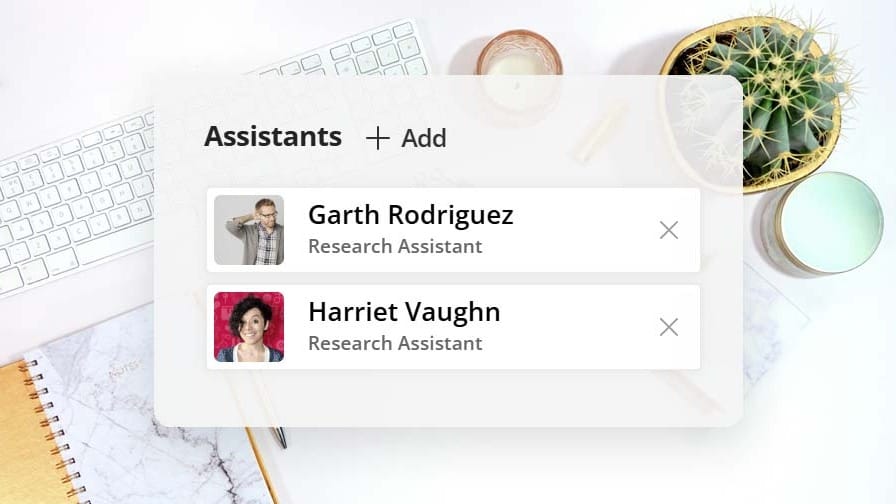 OneDirectory assistant field on employee profiles