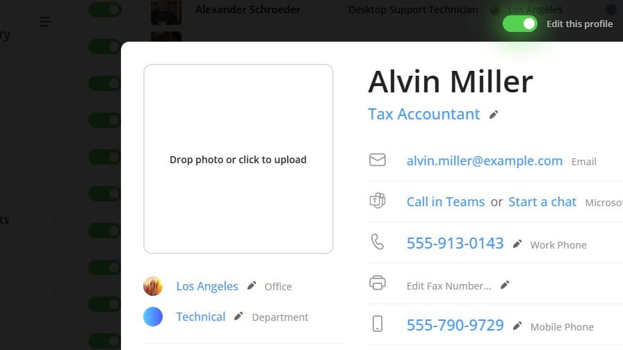 Edit Profile Photos Directly in OneDirectory