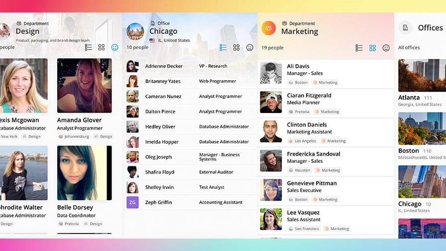 improved mobile view for OneDirectory