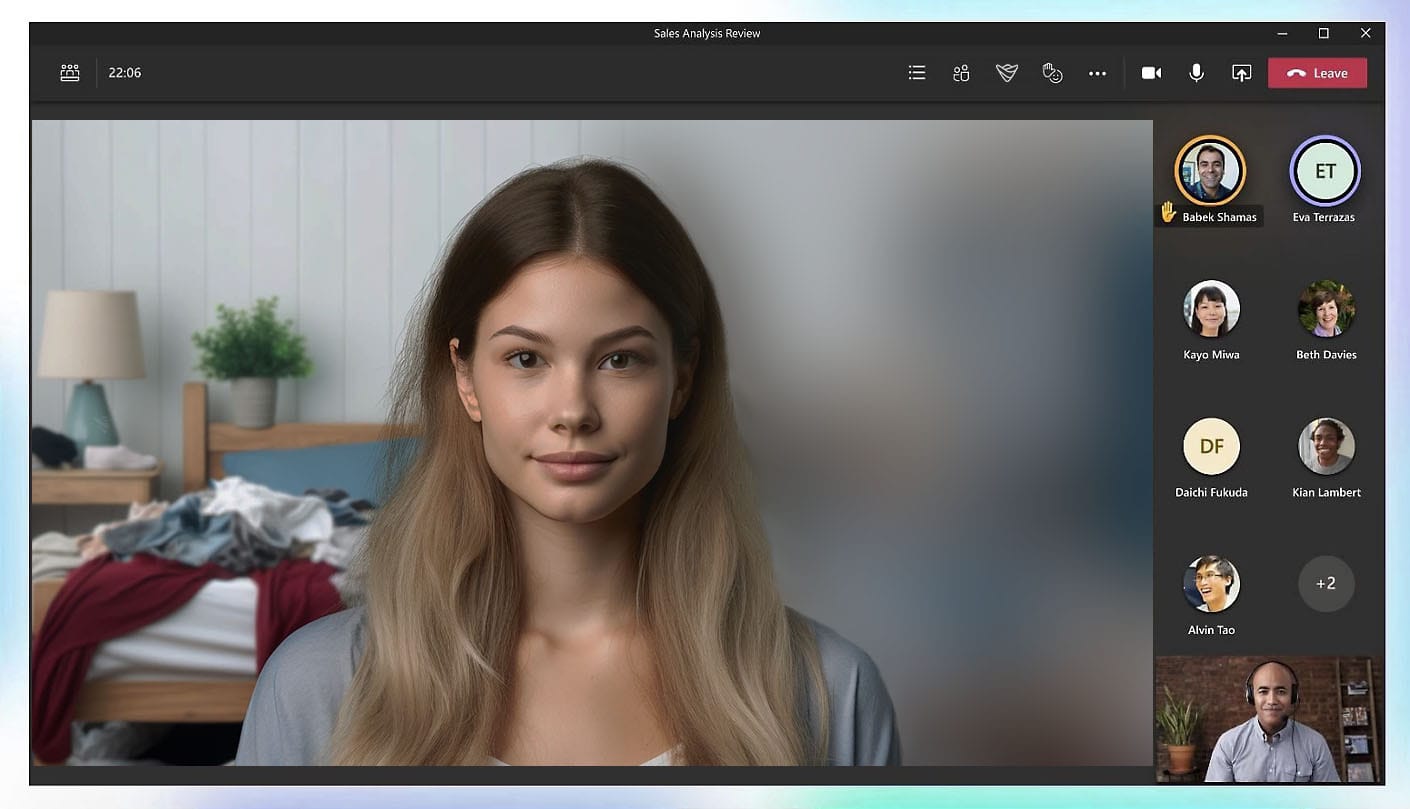 microsoft teams blur background in browser