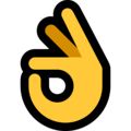 Emoji hand ok