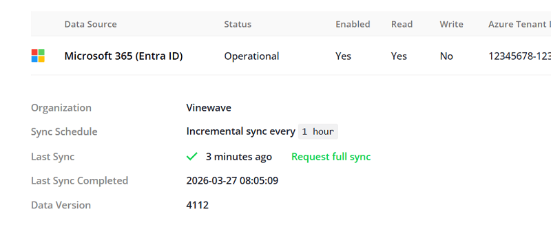 Sync with Microsoft 365