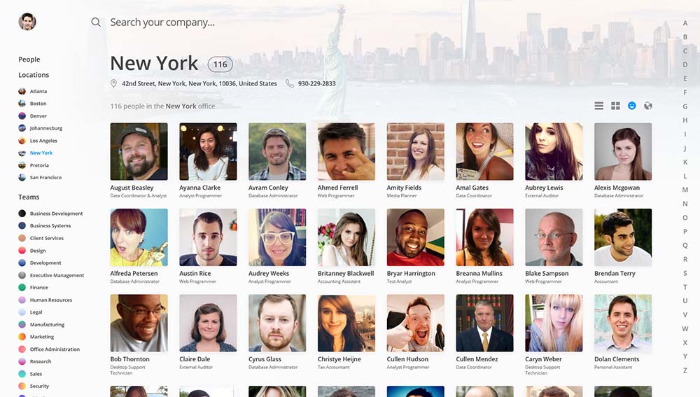 OneDirectory, the modern employee directory for Microsoft 365