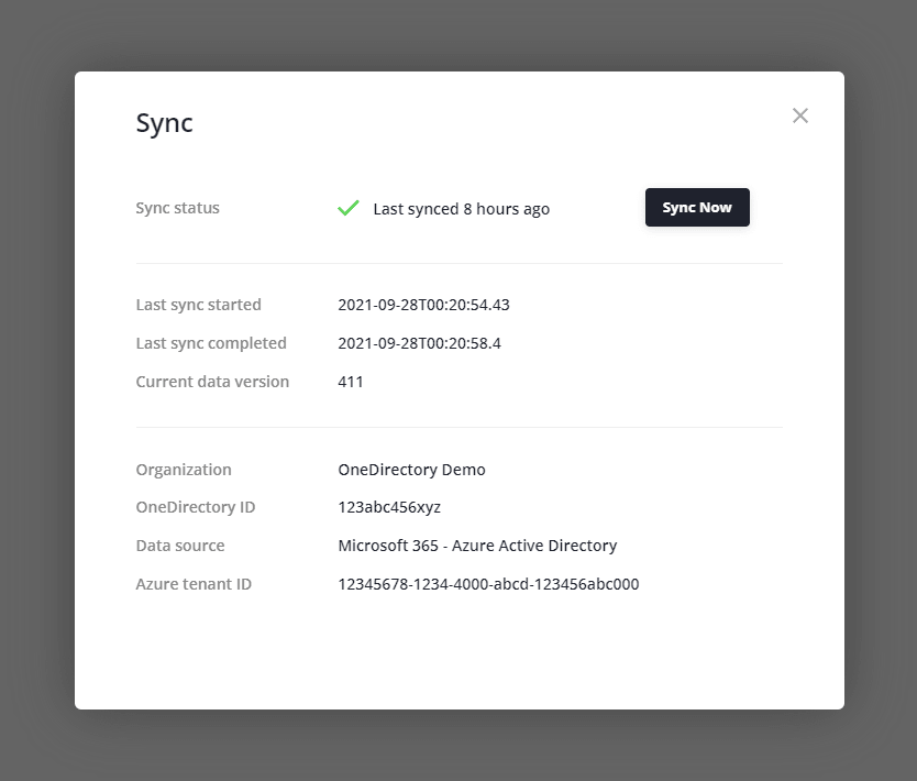 OneDirectory sync